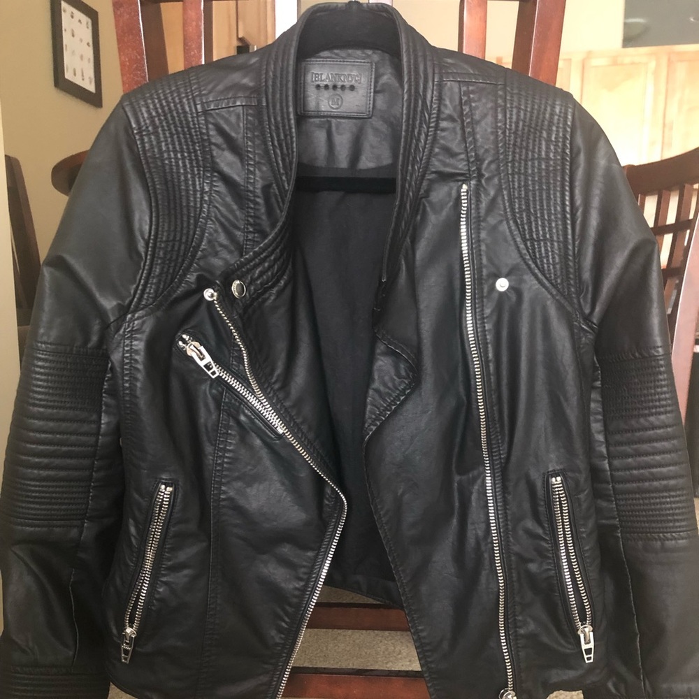 Blank NYC faux leather jacket